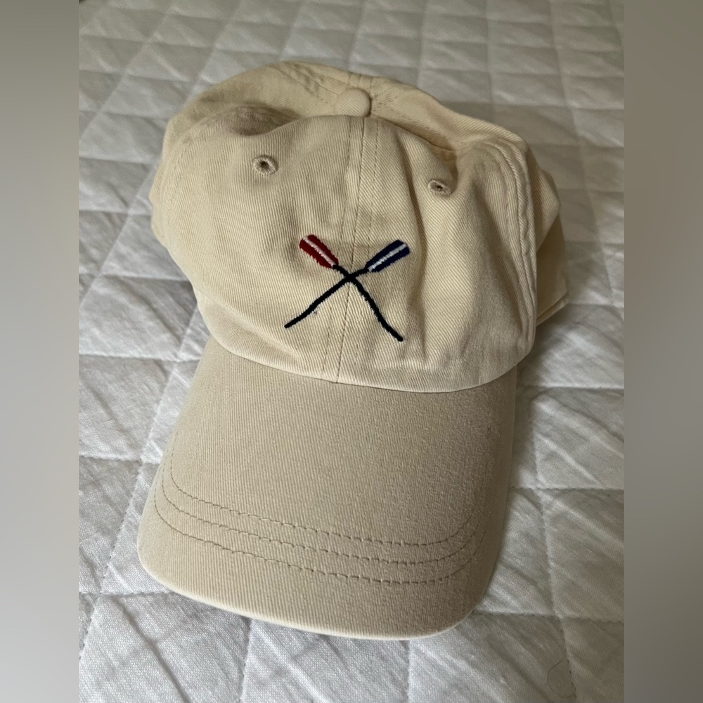 Jcrew khaki unisex hat adjustable. Oar design. New with tags